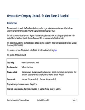 Oceania Care Company Limited .